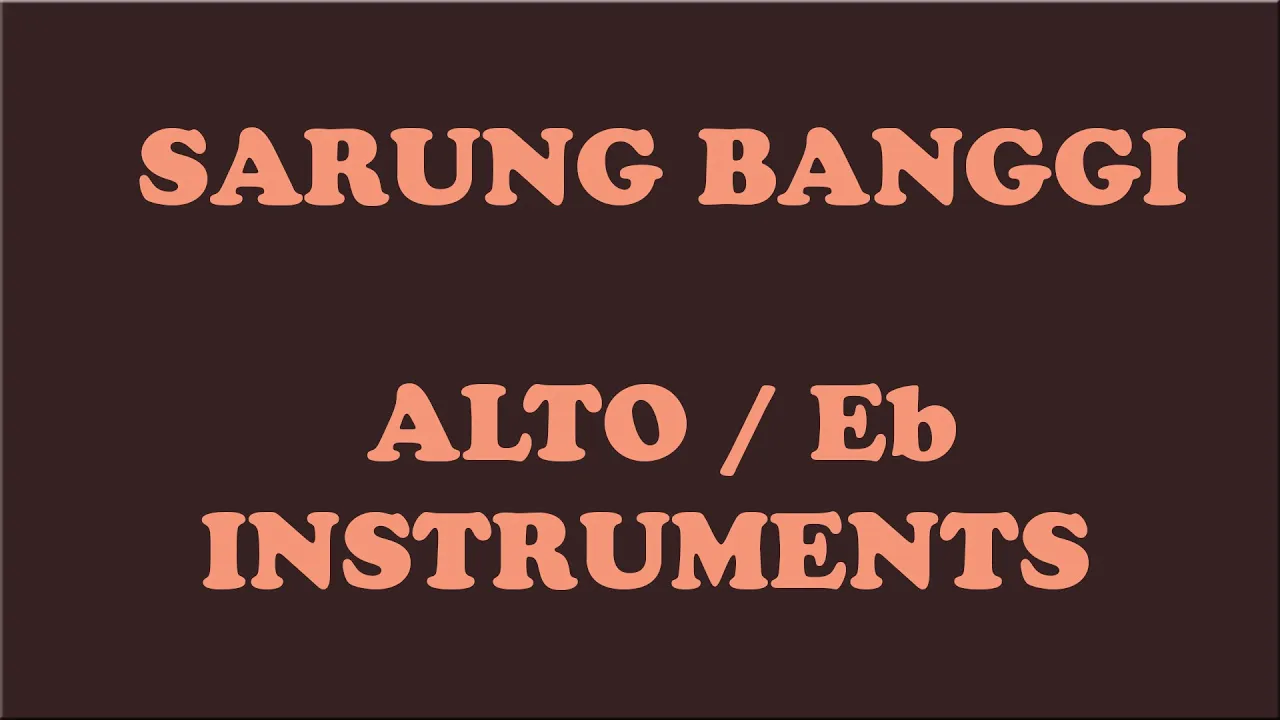 CC SARUNG BANGGI Nora Aunor saxophone Eb ALTO letter notes pt1 karaoke lyrics CC SARUNG BANGGI Nora Aunor saxophone Eb ALTO letter notes pt1 karaoke lyrics