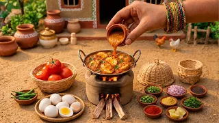 Special Egg Tikka Masala Recipe at Home 🥚🥘 Satisfying Masala Curry Food ASMR 😋 Tini Foodkey