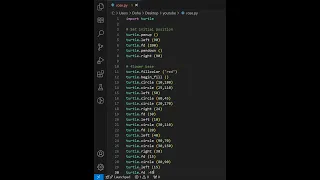Draw Rose Flower with Python Turtle