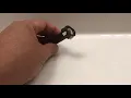 How to release a Moen hydro lock hose connector for kitchen faucet pull-out hose