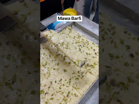 Mawa barfi bhog | Recipe making process of white mawa barfi | Ganpati Bappa Morya || Indian Food