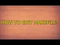 Ubuntu How to edit makefile