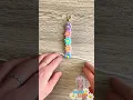 Pony Bead Daisy Bracelet or Keychain Craft Easy Spring DIY for Kids