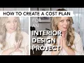 INTERIOR DESIGN COST PLANS How interior designers estimate a budget for a project