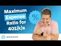 What Is the Recommended Maximum Expense Ratio for a 401 k