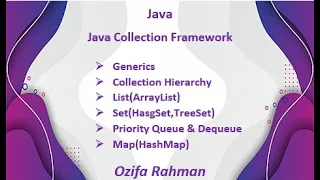 Lec 07 Java Collection Framework Advance Programming Bangla Tutorial