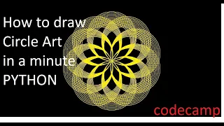 How to draw a circle art using python