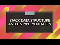 Basics of Stack Data Structure Implementation stack of with linear array using C