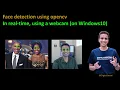 238 - Real time face detection using opencv and feed from a webcam