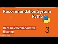 Item based Collaborative filtering in Python Part B