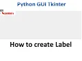 Label in Tkinter Python Tkinter GUI Tutorial part2