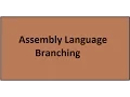Assembly Language 003 JMP Examples Assembly Language Branching