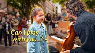 5 year old Maya little pianist played with us  “Amelie Poulain” in Paris