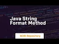 java string format method