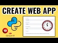 Time Input Widget - Web App with Python Streamlit Lesson 19