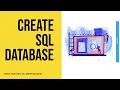 How to Create SQL Database