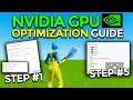 ULTIMATE Nvidia gpu Optimization Guide Boost Fps Lower Delay