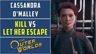 Kill Cassandra vs Let Cassandra escape Distress Signal Side Quest The Outer Worlds