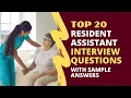 Resident Assistant Interview Questions and Answers for 2025