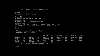 Microsoft QuickBasic 1 00