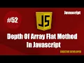 Array flat method in depth Array flat method Array flat in javascript Flat Javascript