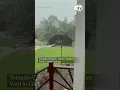 Tornado-Warned Storm Trashes Yard in Gary Indiana