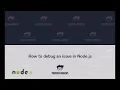 Debugging an issue in Node JS