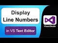 How to Enable Line Numbers in Code Editor of Visual Studio Display Line Numbers in Visual Studio
