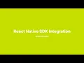 React Native SDK - Optional Module Integration Tutorial