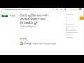 Qwiklabs Getting Started with Vector Search and Embeddings GSP1202