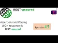 API Automation by Assertions Parsing array map Str Int the JSON response in REST-assured Episode