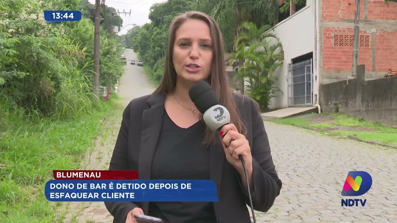 Dono de bar é detido depois de esfaquear cliente em Blumenau