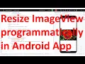 How to programmatically resize ImageView setLayoutParams to match parent in layout of Android App