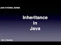 Inheritance in Java programming
