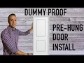 How to install a pre-hung door The easiest and most efficient way to hang prehung door