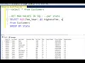 Maximum Value in SQL