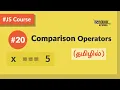 - JavaScript Comparison Operators