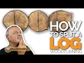 How To Split A Log Wood Bowl Turning Blank