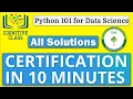 Python For Data Science Cognitive Class Answers IBM Free Course Get Certification In 10 Minutes