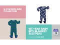 1St Year Baby Boy Blanket Sleepers 9-12 Month Size Collection