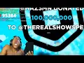 Lagu IShowSpeed thinks he gets donated 101 BILLION ROBUX