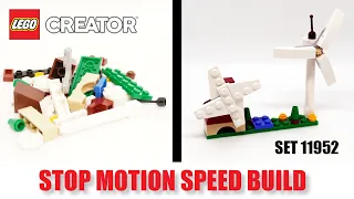 LEGO® 11952 | 🌬️ Wind Turbine and Wind Mill (2021) | STOP MOTION SPEED BUILD
