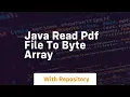 java read pdf file to byte array