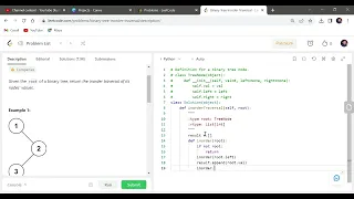 94 Binary Tree Inorder Traversal LeetCode Python