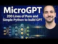 MicroGPT Build GPT From Scratch in 200 Lines of Pure Python