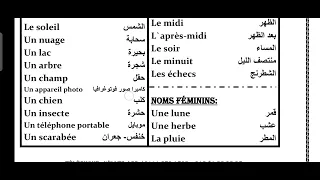 نطق كلمات الوحدة الثانية الدرس الاول لغة فرنسية الصف الثاني الثانوي 