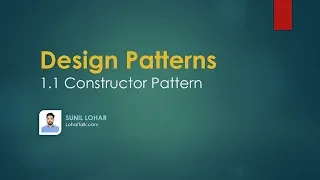 1 1 Creational Design Patterns The Constructor Pattern