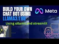Build Your Own Chatbot Using Llama 3 1 8B Ollama Streamlit