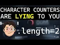 What are we even counting The problem of character counters