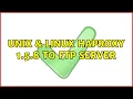 Unix Linux HaProxy 1 5 8 to FTP server 2 Solutions